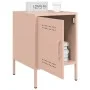 Mesitas de noche 2 unidades acero rosa 36x39x50,5 cm de , Mesitas de noche - Ref: Foro24-842913, Precio: 93,33 €, Descuento: %