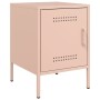 Mesitas de noche 2 unidades acero rosa 36x39x50,5 cm de , Mesitas de noche - Ref: Foro24-842913, Precio: 94,40 €, Descuento: %