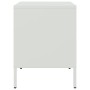 Mesita de noche de acero blanco 36x39x50,5 cm de , Mesitas de noche - Ref: Foro24-842932, Precio: 70,81 €, Descuento: %