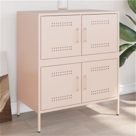 Aparador de acero rosa 68x39x79 cm de , Aparadores - Ref: Foro24-842953, Precio: 110,36 €, Descuento: %