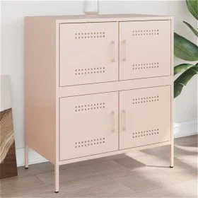 Aparador de acero rosa 68x39x79 cm de , Aparadores - Ref: Foro24-842953, Precio: 109,11 €, Descuento: %