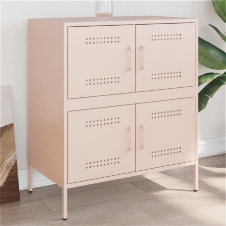 Aparador de acero rosa 68x39x79 cm de , Aparadores - Ref: Foro24-842953, Precio: 110,36 €, Descuento: %