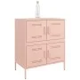 Aparador de acero rosa 68x39x79 cm de , Aparadores - Ref: Foro24-842953, Precio: 109,11 €, Descuento: %
