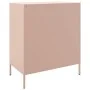 Aparador de acero rosa 68x39x79 cm de , Aparadores - Ref: Foro24-842953, Precio: 109,11 €, Descuento: %