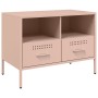 Mueble para TV acero rosa 68x39x50,5 cm de , Muebles TV - Ref: Foro24-843044, Precio: 94,74 €, Descuento: %