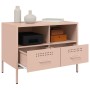 Mueble para TV acero rosa 68x39x50,5 cm de , Muebles TV - Ref: Foro24-843044, Precio: 94,74 €, Descuento: %