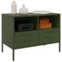 Mueble para TV acero verde oliva 68x39x50,5 cm de , Muebles TV - Ref: Foro24-843050, Precio: 94,74 €, Descuento: %