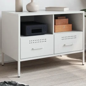 Mueble para TV acero blanco 68x39x50,5 cm de , Muebles TV - Ref: Foro24-843052, Precio: 93,69 €, Descuento: %