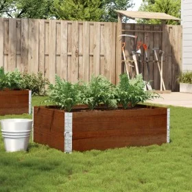 Jardinera de madera maciza de pino marrón 120x80 cm de , Maceteros y jardineras - Ref: Foro24-3295386, Precio: 86,76 €, Descu...