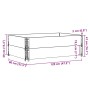 Jardinera de madera maciza de pino marrón 120x80 cm de , Maceteros y jardineras - Ref: Foro24-3295386, Precio: 102,25 €, Desc...