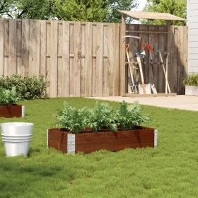 Jardinera de madera maciza de pino marrón 100x50 cm de , Maceteros y jardineras - Ref: Foro24-3295390, Precio: 39,76 €, Descu...