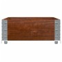 Jardinera de madera maciza de pino marrón 100x50 cm de , Maceteros y jardineras - Ref: Foro24-3295390, Precio: 45,92 €, Descu...
