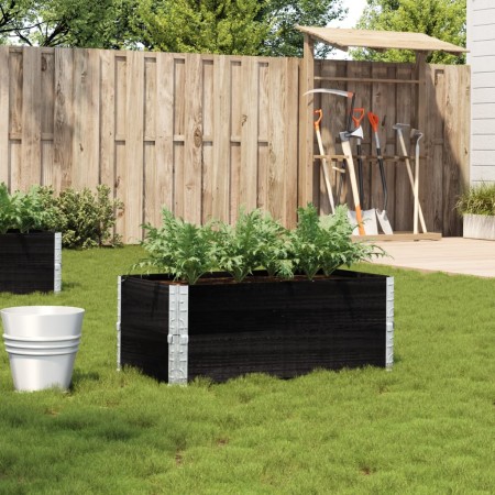 Jardinera de madera maciza de pino negro 100x50 cm de , Maceteros y jardineras - Ref: Foro24-3295392, Precio: 73,00 €, Descue...