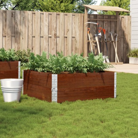 Jardinera de madera maciza de pino marrón 100x100 cm de , Maceteros y jardineras - Ref: Foro24-3295402, Precio: 86,02 €, Desc...