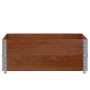 Jardinera de madera maciza de pino marrón 100x100 cm de , Maceteros y jardineras - Ref: Foro24-3295402, Precio: 86,02 €, Desc...