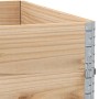 Jardinera de madera maciza de pino 100x100 cm de , Maceteros y jardineras - Ref: Foro24-3295399, Precio: 83,48 €, Descuento: %