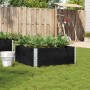 Jardinera de madera maciza de pino negra 100x100 cm de , Maceteros y jardineras - Ref: Foro24-3295400, Precio: 87,57 €, Descu...