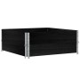 Jardinera de madera maciza de pino negra 100x100 cm de , Maceteros y jardineras - Ref: Foro24-3295400, Precio: 87,57 €, Descu...