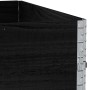 Jardinera de madera maciza de pino negra 100x100 cm de , Maceteros y jardineras - Ref: Foro24-3295400, Precio: 87,57 €, Descu...