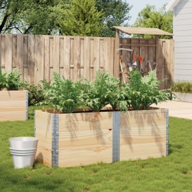 Jardinera de madera maciza de pino 150x50 cm de , Maceteros y jardineras - Ref: Foro24-3295435, Precio: 144,20 €, Descuento: %