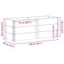 Jardinera de madera maciza de pino gris 150x50 cm de , Maceteros y jardineras - Ref: Foro24-3295437, Precio: 140,06 €, Descue...