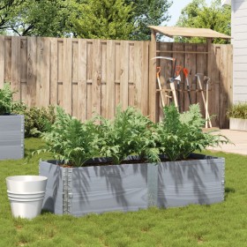 Jardinera de madera maciza de pino gris 150x50 cm de , Maceteros y jardineras - Ref: Foro24-3295409, Precio: 96,64 €, Descuen...