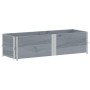 Jardinera de madera maciza de pino gris 150x50 cm de , Maceteros y jardineras - Ref: Foro24-3295409, Precio: 96,64 €, Descuen...