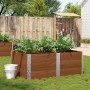 Jardinera de madera maciza de pino marrón 150x100 cm de , Maceteros y jardineras - Ref: Foro24-3295442, Precio: 160,97 €, Des...