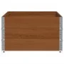 Jardinera de madera maciza de pino marrón 150x100 cm de , Maceteros y jardineras - Ref: Foro24-3295442, Precio: 157,66 €, Des...
