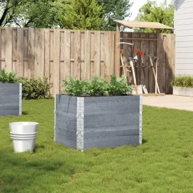 Jardinera de madera maciza de pino gris 80x60 cm de , Maceteros y jardineras - Ref: Foro24-3295421, Precio: 81,22 €, Descuent...