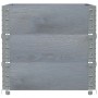 Jardinera de madera maciza de pino gris 80x60 cm de , Maceteros y jardineras - Ref: Foro24-3295421, Precio: 79,92 €, Descuent...