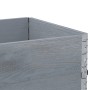 Jardinera de madera maciza de pino gris 80x60 cm de , Maceteros y jardineras - Ref: Foro24-3295421, Precio: 79,92 €, Descuent...