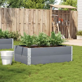 Jardinera de madera maciza de pino gris 120x80 cm de , Maceteros y jardineras - Ref: Foro24-3295849, Precio: 82,78 €, Descuen...