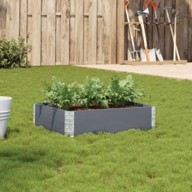 Jardinera de madera maciza de pino gris 80x60 cm de , Maceteros y jardineras - Ref: Foro24-3295837, Precio: 35,13 €, Descuent...