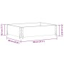 Jardinera de madera maciza de pino gris 80x60 cm de , Maceteros y jardineras - Ref: Foro24-3295837, Precio: 35,13 €, Descuent...