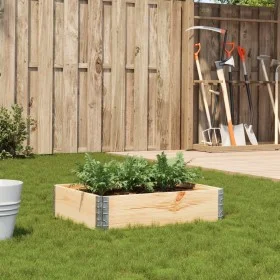 Jardinera de madera maciza de pino 80x60 cm de , Maceteros y jardineras - Ref: Foro24-3295835, Precio: 36,59 €, Descuento: %