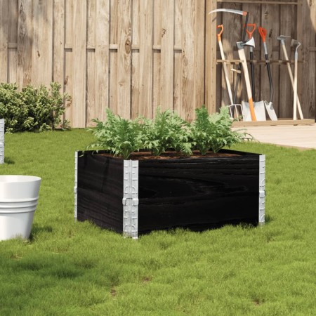 Jardinera de madera maciza de pino negro 80x60 cm de , Maceteros y jardineras - Ref: Foro24-3295840, Precio: 63,40 €, Descuen...