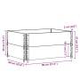 Jardinera de madera maciza de pino negro 80x60 cm de , Maceteros y jardineras - Ref: Foro24-3295840, Precio: 63,40 €, Descuen...