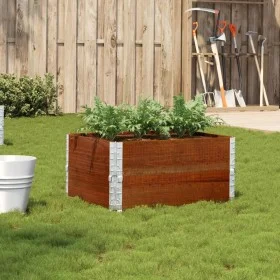 Jardinera de madera maciza de pino marrón 80x60 cm de , Maceteros y jardineras - Ref: Foro24-3295842, Precio: 55,47 €, Descue...