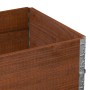 Jardinera de madera maciza de pino marrón 80x60 cm de , Maceteros y jardineras - Ref: Foro24-3295842, Precio: 56,52 €, Descue...