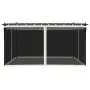 Cenador con paredes de malla acero crema 4x3 m de , Carpas y cenadores - Ref: Foro24-4003911, Precio: 376,12 €, Descuento: %