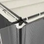 Cenador con paredes de malla acero crema 4x3 m de , Carpas y cenadores - Ref: Foro24-4003911, Precio: 376,12 €, Descuento: %