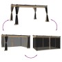 Cenador con paredes de malla acero taupe 4x3 m de , Carpas y cenadores - Ref: Foro24-4003913, Precio: 348,42 €, Descuento: %