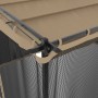 Cenador con paredes de malla acero taupe 4x3 m de , Carpas y cenadores - Ref: Foro24-4003913, Precio: 348,42 €, Descuento: %