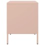 Mesita de noche de acero rosa 36x39x50,5 cm de , Mesitas de noche - Ref: Foro24-842924, Precio: 70,81 €, Descuento: %