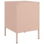 Mesita de noche de acero rosa 36x39x50,5 cm de , Mesitas de noche - Ref: Foro24-842924, Precio: 70,81 €, Descuento: %