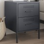 Mesita de noche de acero gris antracita 36x39x50,5 cm de , Mesitas de noche - Ref: Foro24-842926, Precio: 70,81 €, Descuento: %