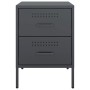 Mesita de noche de acero gris antracita 36x39x50,5 cm de , Mesitas de noche - Ref: Foro24-842926, Precio: 70,81 €, Descuento: %