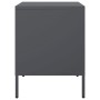 Mesita de noche de acero gris antracita 36x39x50,5 cm de , Mesitas de noche - Ref: Foro24-842926, Precio: 70,81 €, Descuento: %