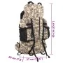 Mochila de senderismo tela oxford marrón camuflaje 60 l de , Mochilas - Ref: Foro24-4009964, Precio: 61,13 €, Descuento: %